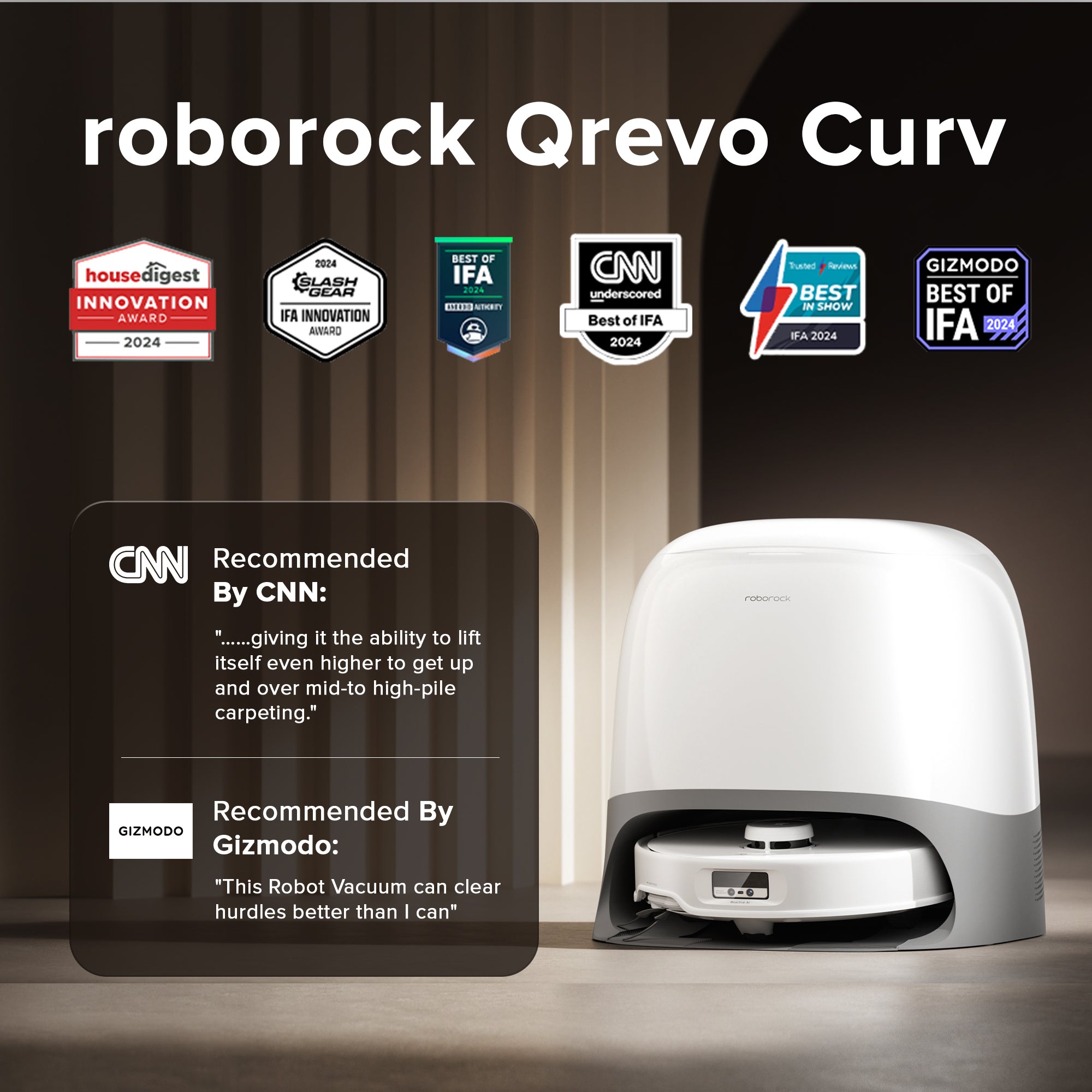 Roborock 石頭 Qrevo Curv 掃地機器人 圖 2