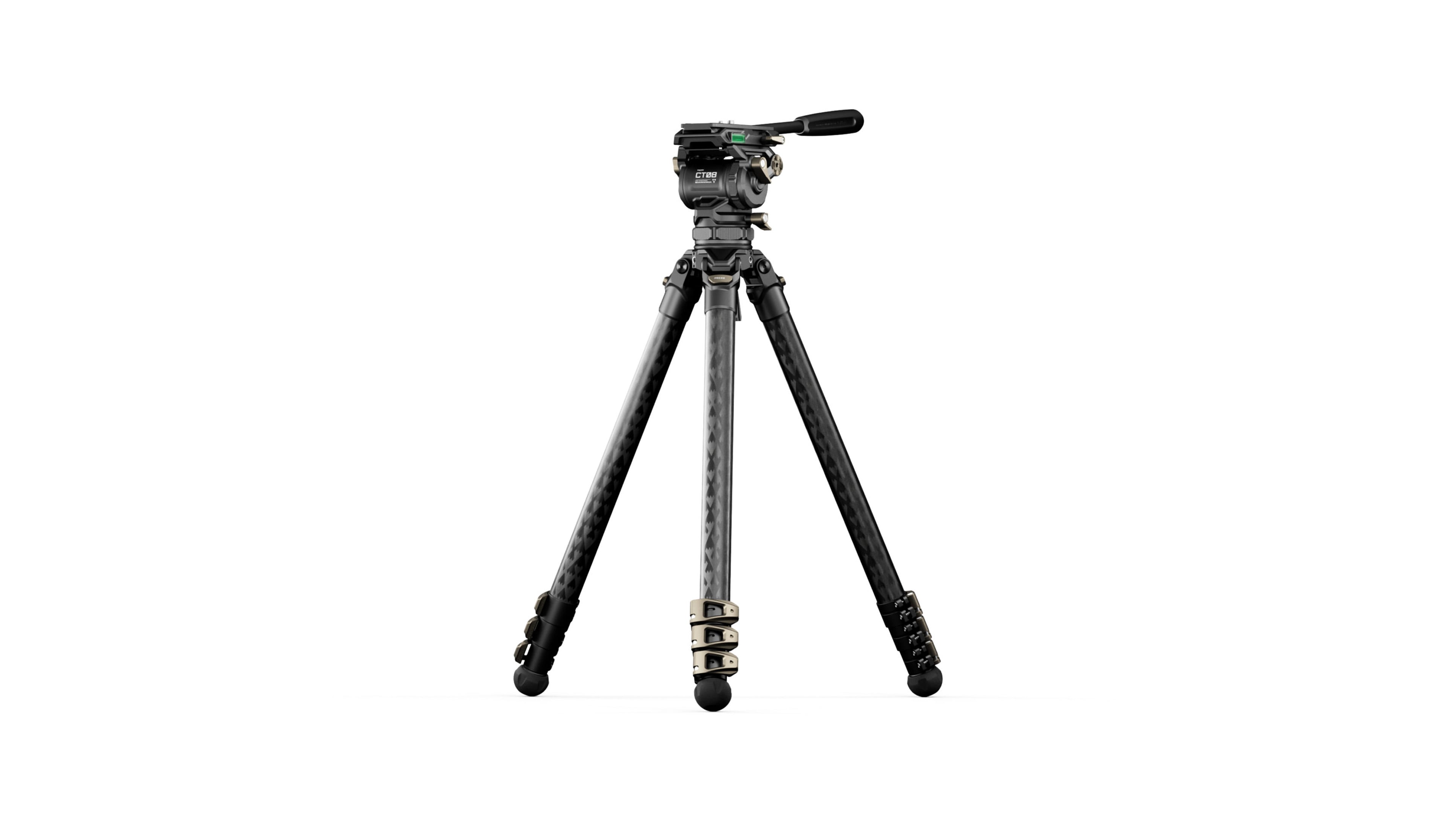 TILTA 鐵頭 CT08 75mm Cine Fluid Head with 3-Stage Carbon Fiber Tripod Legs (8kg) 圖 1