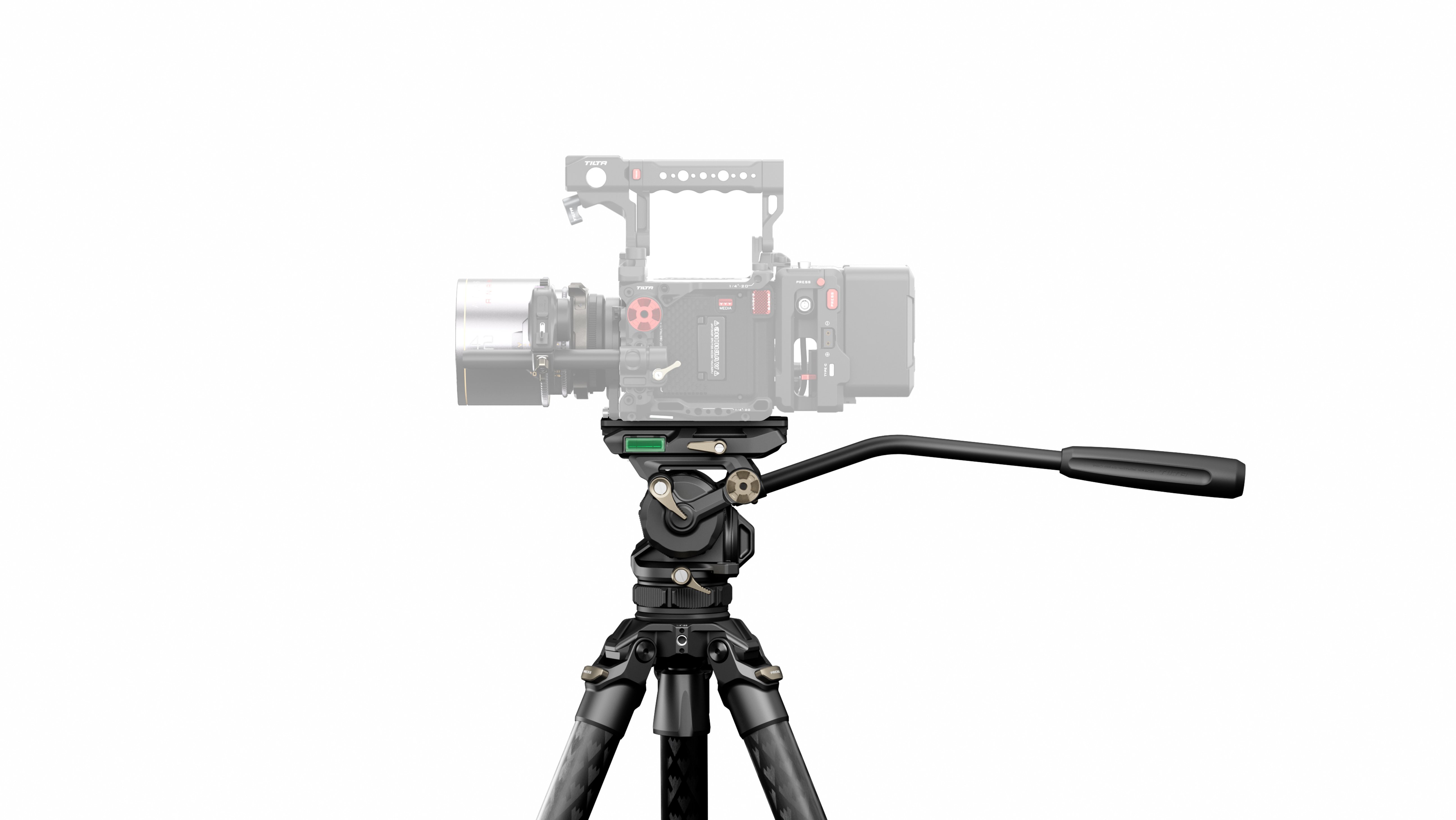 TILTA 鐵頭 CT08 75mm Cine Fluid Head with 3-Stage Carbon Fiber Tripod Legs (8kg) 圖 3