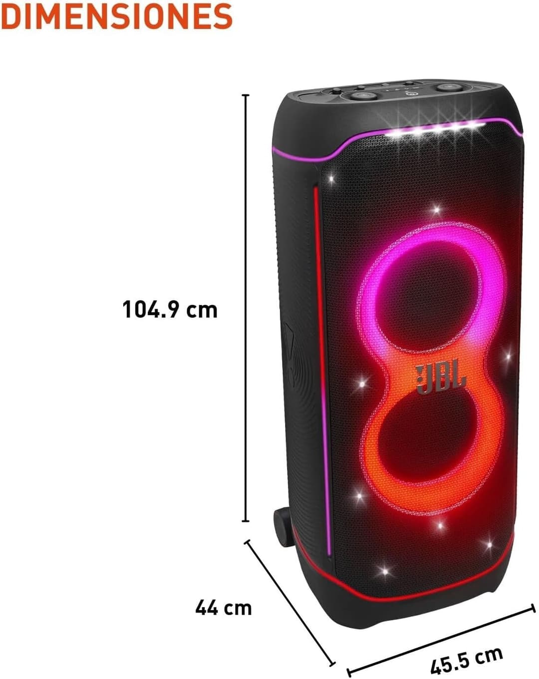 JBL PartyBox Ultimate handle wheels