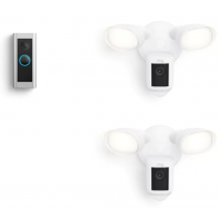 Ring Video Doorbell Pro 2 with 2 Floodlight Cam Wired Pro 門鈴及智能鏡頭套裝 (Everyday Pro Bundle)