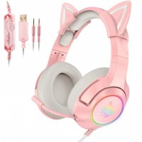 Onikuma 頭戴式貓耳朵 (可拆卸) 電競耳機 K9