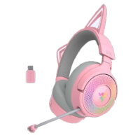 Razer Kraken Kitty V3 Pro 無線 RGB 電競貓耳造型頭戴式耳機