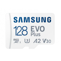 Samsung 三星 EVO Plus (2021) U3 A2 V30 UHS-I microSDXC 記憶卡 with SD Adapter 128GB [R:130] (MB-MC128KA)
