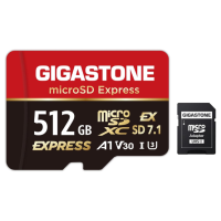 Gigastone microSD Express A1 V30 U3 microSDXC 記憶卡 連SD轉接卡 512GB [R:880 W:650]