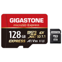 Gigastone microSD Express A1 V30 U3 microSDXC 記憶卡 連SD轉接卡 128GB [R:880 W:500]