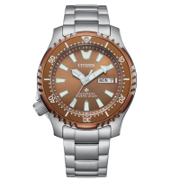Citizen 42mm Mechanical 啡色錶盤男士自動機械腕錶 NY0164-65X
