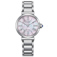 Citizen 29.5mm L Eco-Drive 珍珠母貝錶盤不鏽鋼光動能女士手錶 EM1060-87Y