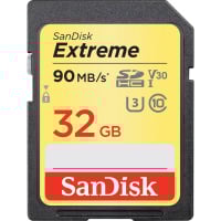 SanDisk Extreme V30 U3 C10 UHS-I SDHC 記憶卡 32GB [R:90] (SDSDXVE-032G)