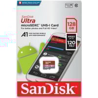 SanDisk Ultra A1 U1 C10 UHS-I microSDXC 記憶卡 128GB [R:120] (SDSQUA4-128G)