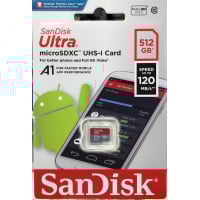 SanDisk Ultra A1 U1 C10 UHS-I microSDXC 記憶卡 512GB [R:120] (SDSQUA4-512G)