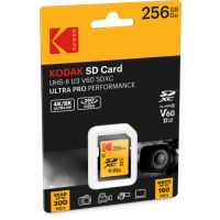 Kodak Ultra Pro Performance UHS-II U3 V60 SDXC Card 256GB [R:300 W:160] (EKMSD256GUHS2V1K)