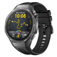 Huawei 華為 Watch GT 5 Pro 46mm 曜石黑 黑色氟膠錶帶智能手錶
