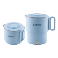 Sanki 山崎 不銹鋼雙電壓摺疊式旅行水壺 (0.9公升) SK-TK900
