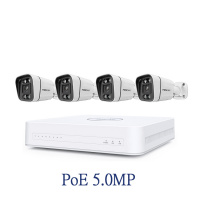 FOSCAM 8-Channel 5MP PoE NVR Kits 網路攝影機儲存系統套裝 FN8108HE x 1 + V5EP x 4
