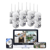 iSmartView 高視保 12吋顯示屏 無線閉路電視一體8路NVR 4TB高清2K 8鏡頭套裝 ARW-K8208W