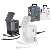 XPower Qi2 6輸出 105W GaN 雙無線快充+雙內置伸縮線塔式充電器 RN105