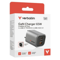 Verbatim 65W GaN 折疊式充電器 (英規插頭) 32351