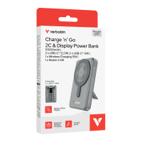 Verbatim Charge 'n' Go 2C LED螢幕 流動充電池 10000mAh 32272 / 32273