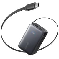 Anker Nano Power Bank (10K, 45W, 自帶伸縮Type C 充電線) 外置充電器 10000mAh A1638