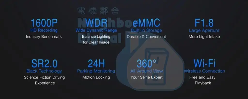 盯盯拍 DDPAI E3Pro 前後行車記錄儀 車CAM 黑色 圖 2