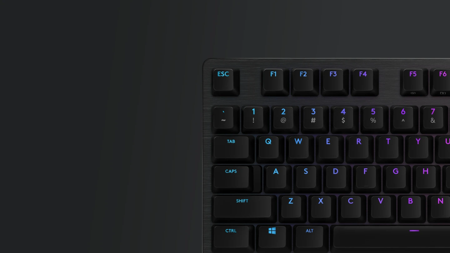 Logitech G512 GX 機械軸特寫