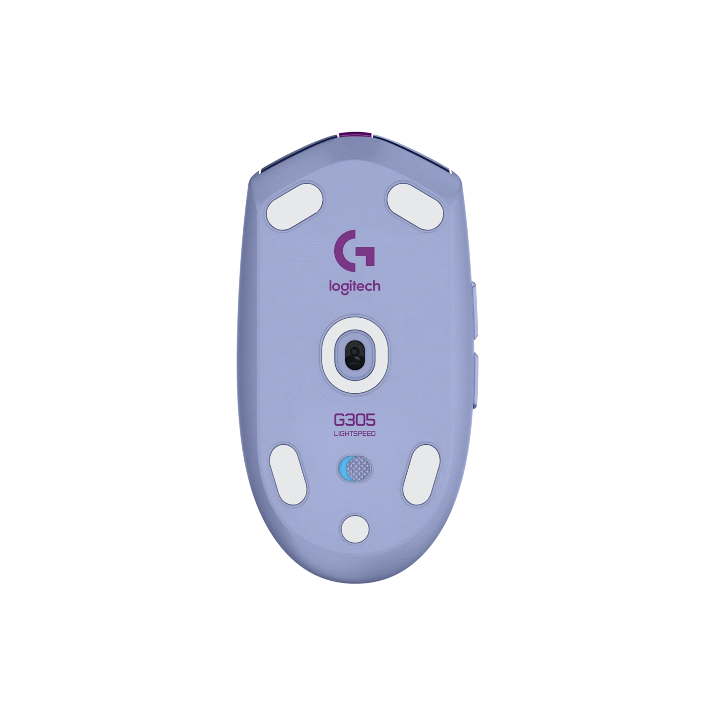 Logitech G304/G305 LIGHTSPEED 底部視角 - 接收器收納倉