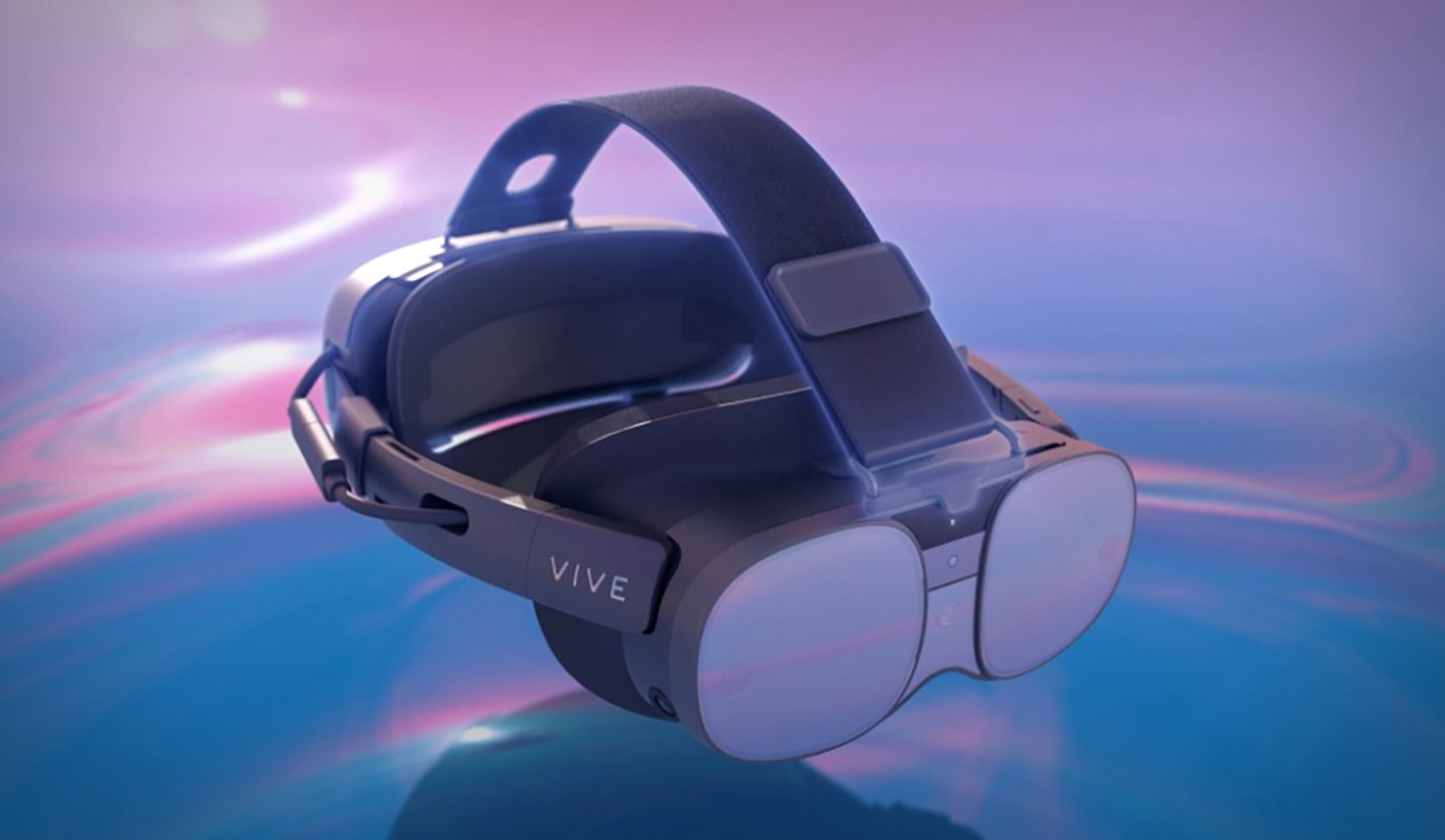 VIVE XR Elite with 4 new Deluxe Pack accessories: VIVE Face Gasket 2.0, VIVE MR Gasket, VIVE Deluxe Strap, VIVE Temple Clips.