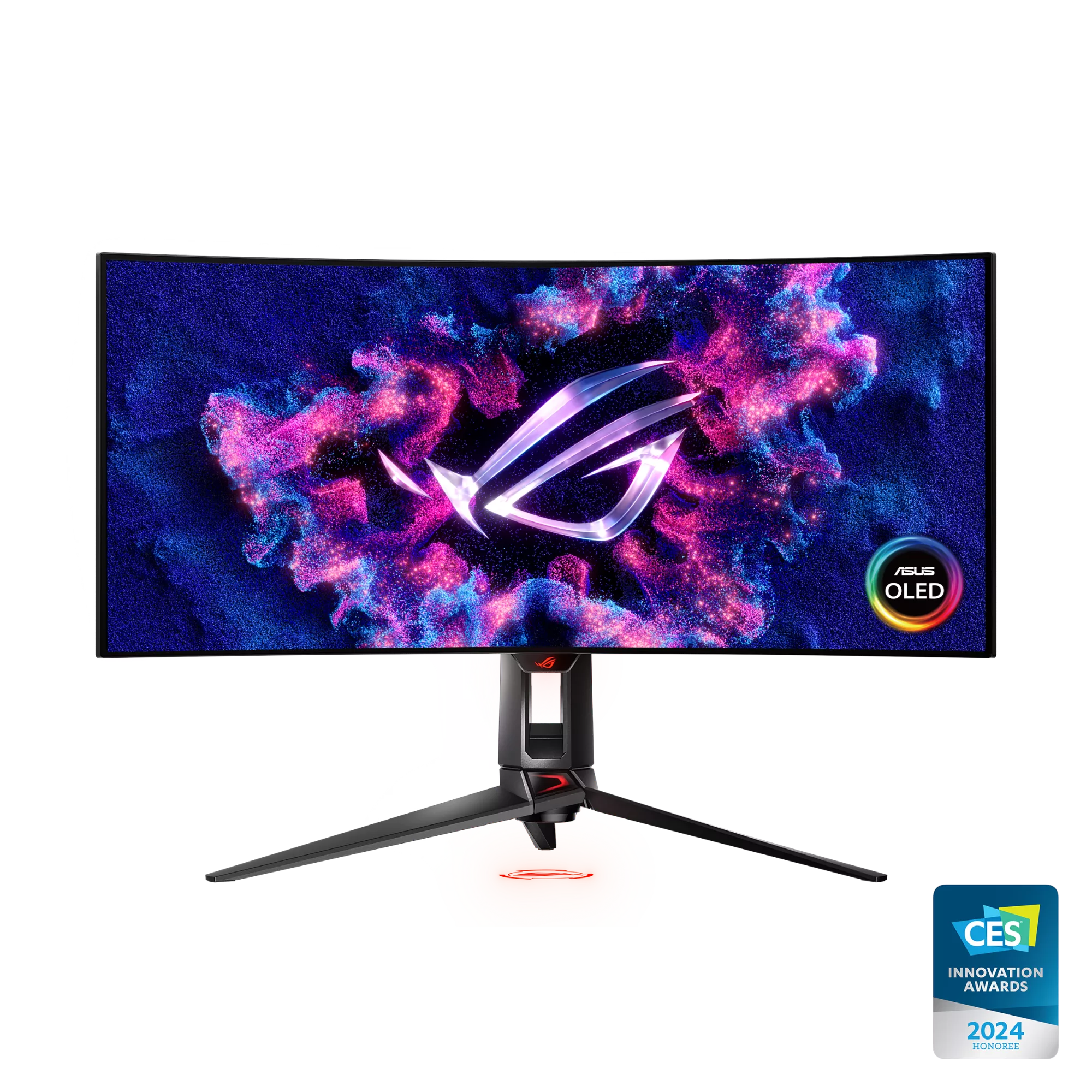 ASUS ROG Swift OLED PG34WCDM 主視覺