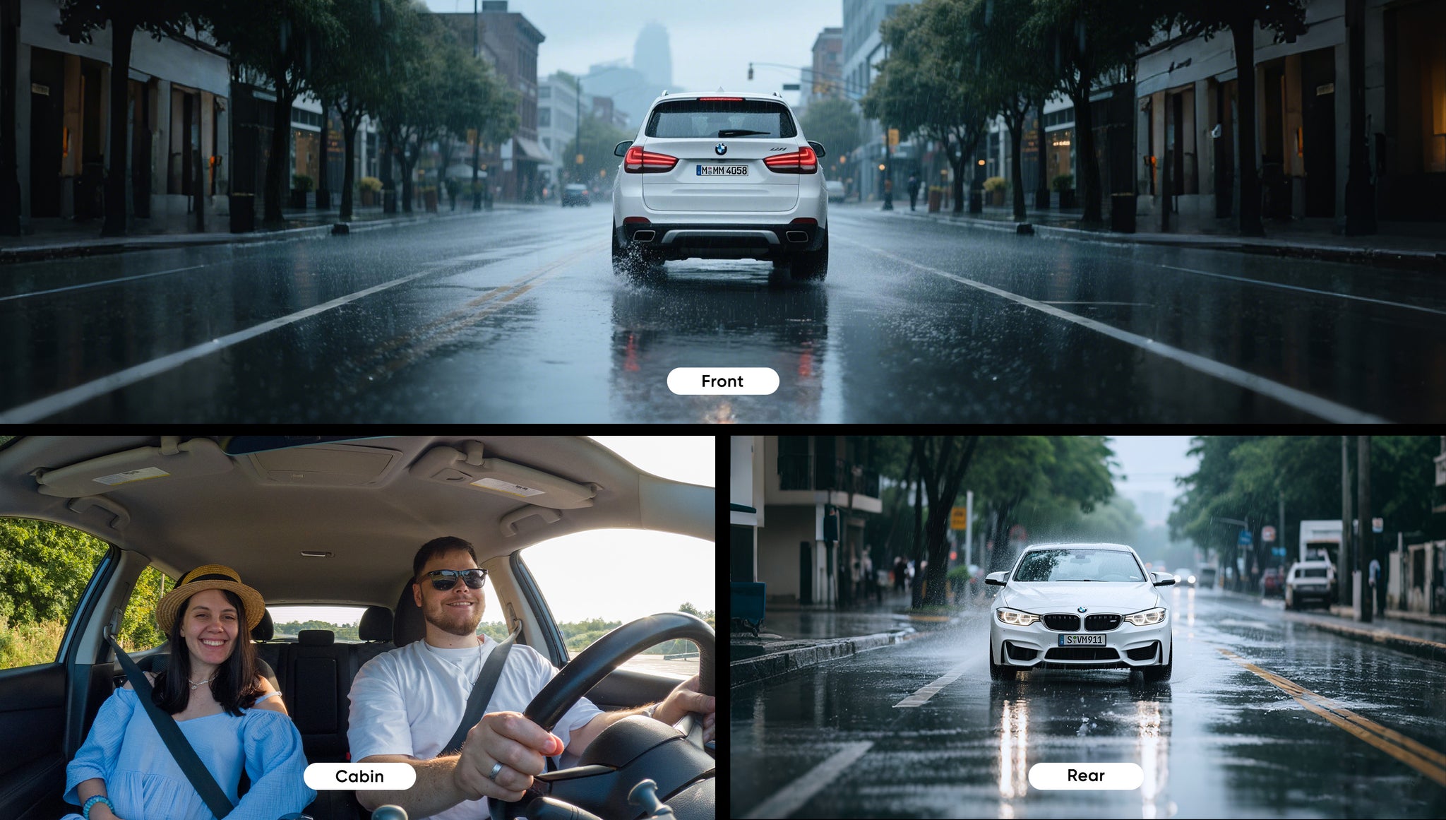VIOFO A329SW 3 鏡頭 4K 30 幀 前置+2K 防水 後+2K 魚眼 車廂 配 Sony STARVIS 2 感光元件 HDR，Flexible Installation to Capture Both Inside 及 Outside 圖 17