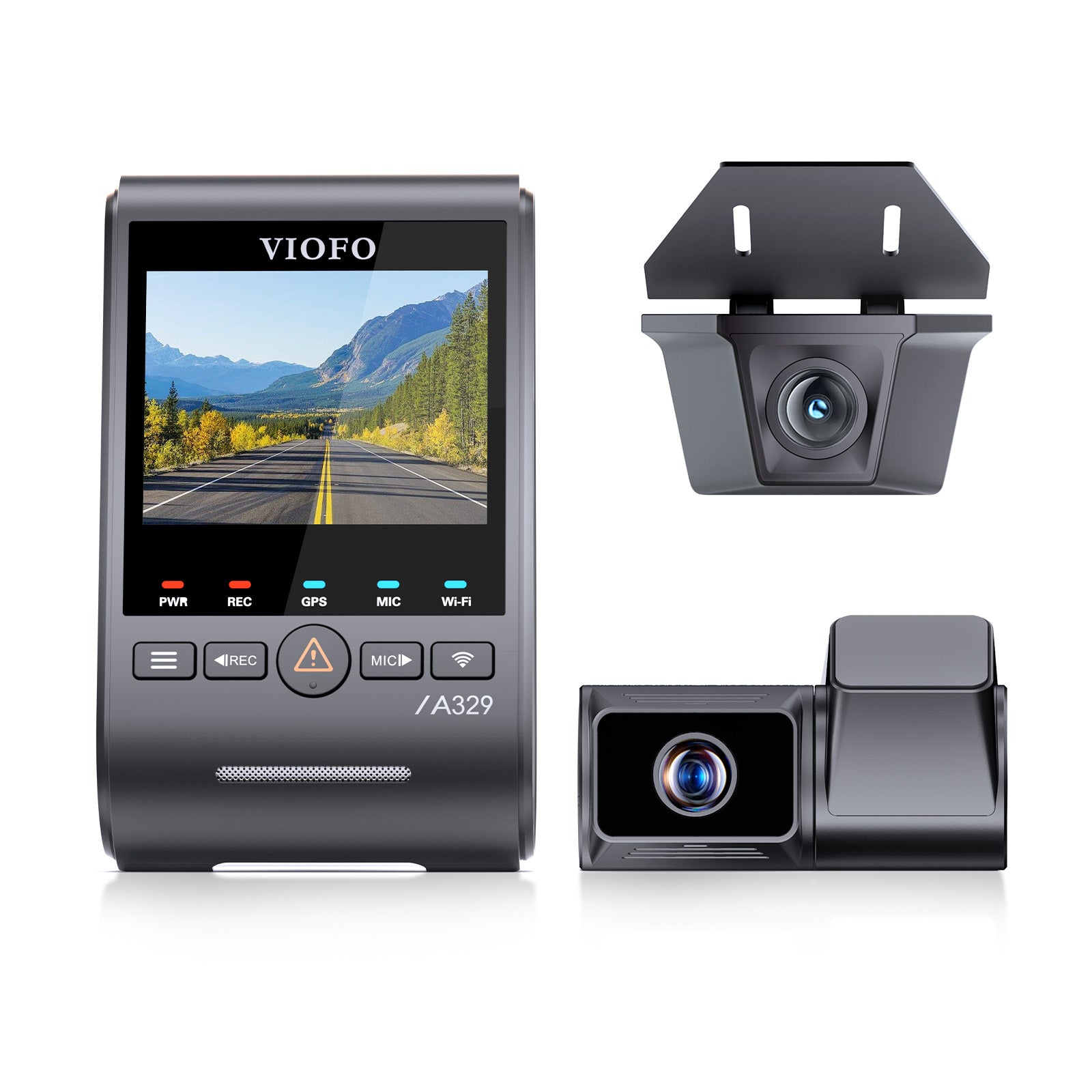 VIOFO A329TW 3 鏡頭 4K 30 幀 前置+2K 望遠 Camera+2K 防水 Camera，Sony STARVIS 2 感光元件 HDR，支援 SSD 儲存，低耗電撞擊偵測，混合停車錄影 圖 4