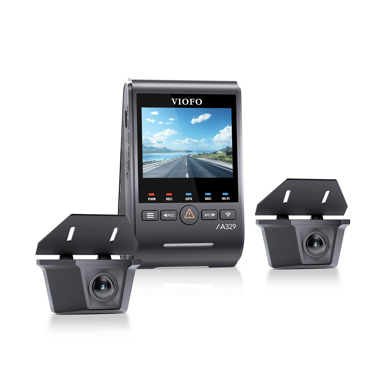 VIOFO A329WW 3 鏡頭 4K 30 幀 前置+雙 2K HDR 防水 後 Cameras 配 Sony STARVIS 2 感光元件，Tailored for Heavy-Duty Trucks 及 Trailers 圖 2