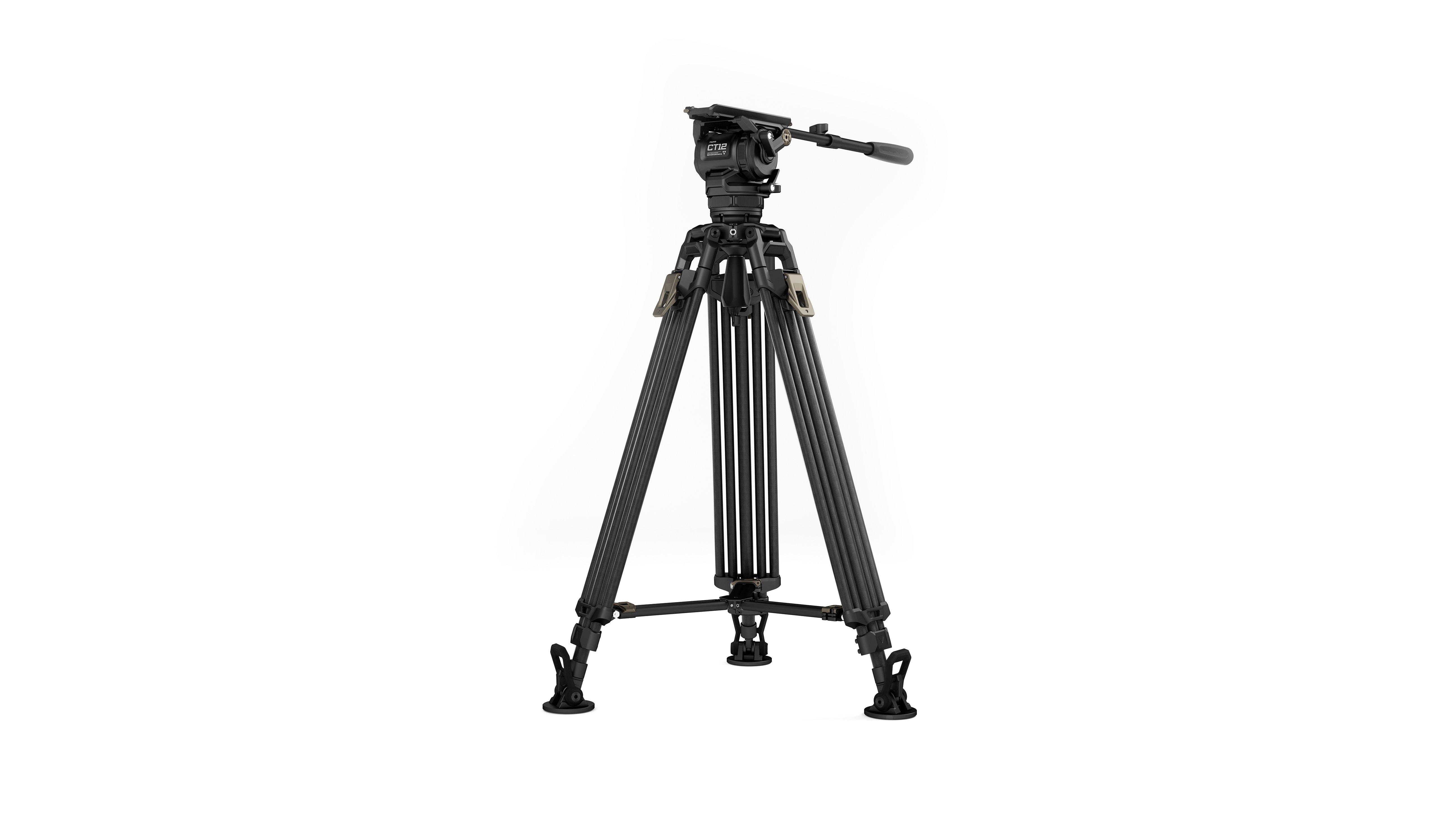 TILTA 鐵頭 CT12 75mm Cine Fluid Head with 2-Stage One Touch Carbon Fiber Tripod Legs (12kg) 圖 1