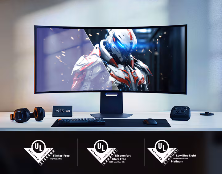 LG 樂金 45吋 UltraGear OLED 5K WUHD 165Hz / WFHD Dual Mode 330Hz 曲面電競顯示器 45GX950A-B