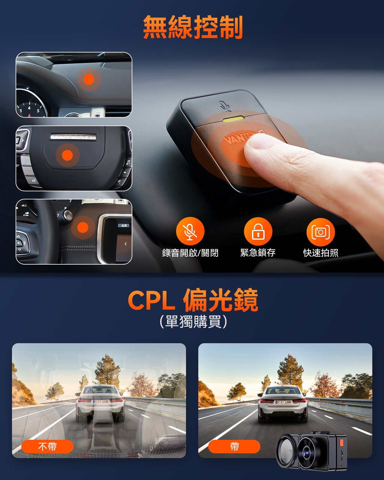 Vantrue Element 3 (E3) 3CH 3鏡頭車Cam 行車紀錄儀 圖 6