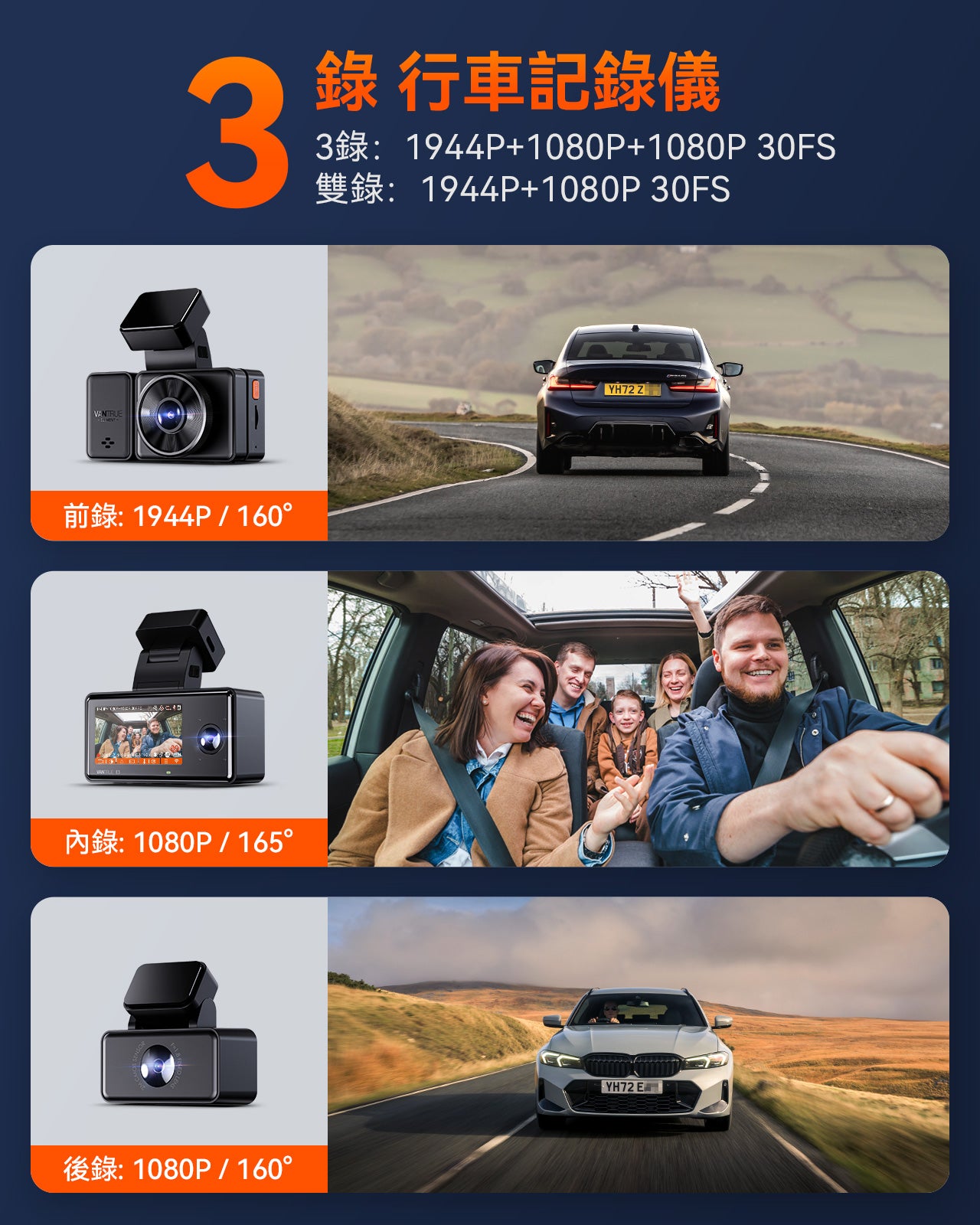 Vantrue Element 3 (E3) 3CH 3鏡頭車Cam 行車紀錄儀 圖 4
