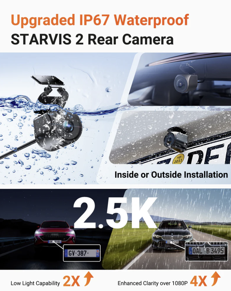 Vantrue NEXUS 4 PRO S (N4PRO S) 4K 3CH 3鏡頭車Cam行車紀錄儀 (LTE版本) 圖 5