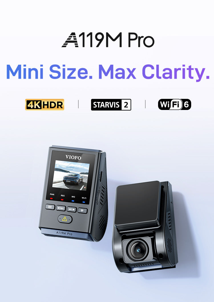 VIOFO A119M Pro 4K HDR Mini 行車記錄儀 配 Sony STARVIS 2 感光元件,超強夜視,Ultra Fast Wi-Fi 6 & Precise GPS 圖 10
