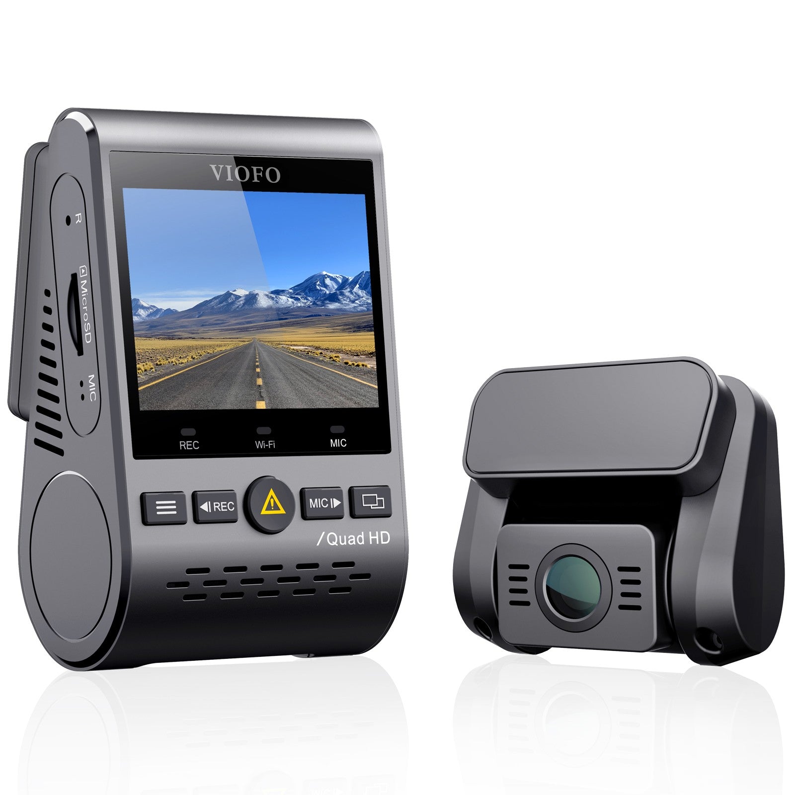 VIOFO A129 Plus Duo 雙 鏡頭 行車記錄儀 前置 2K 1440P + 後 1080P 配 Wi-Fi GPS 行車記錄儀 圖 1