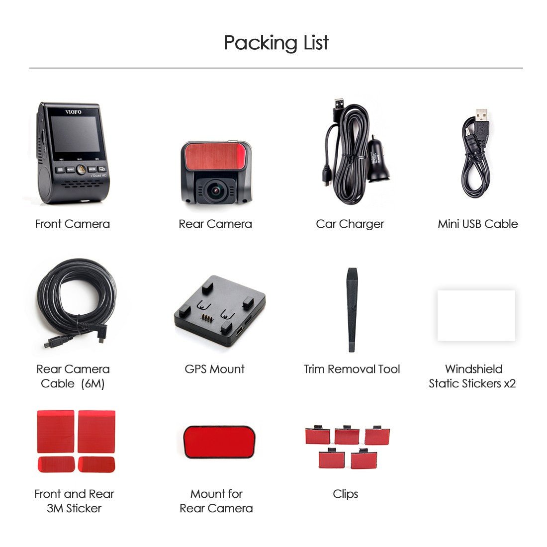 VIOFO A129 Plus Duo 雙 鏡頭 行車記錄儀 前置 2K 1440P + 後 1080P 配 Wi-Fi GPS 行車記錄儀 圖 7