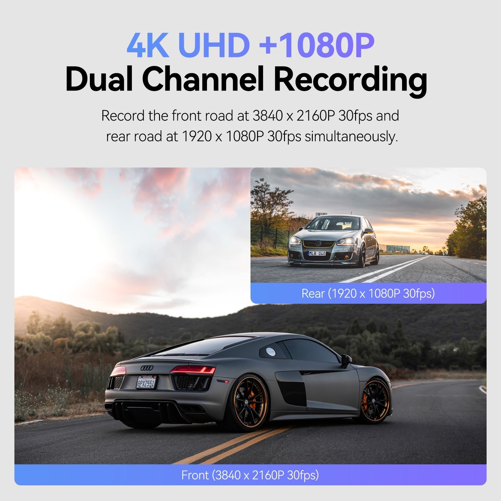 VIOFO A129 Pro Duo Ultra 4K 前置 + Full HD 1080P 後 雙 鏡頭 Wi-Fi GPS 行車記錄儀 圖 3