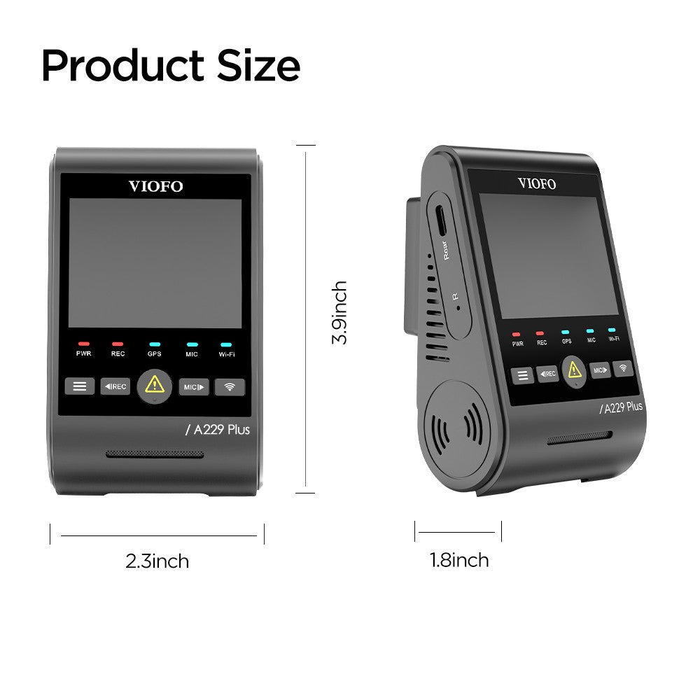VIOFO A229 Plus 單鏡頭 2K HDR 前置 行車記錄儀 配 Sony STARVIS 2 IMX675 感光元件 語音控制 5GHz WiFi 高精度 GPS 圖 4