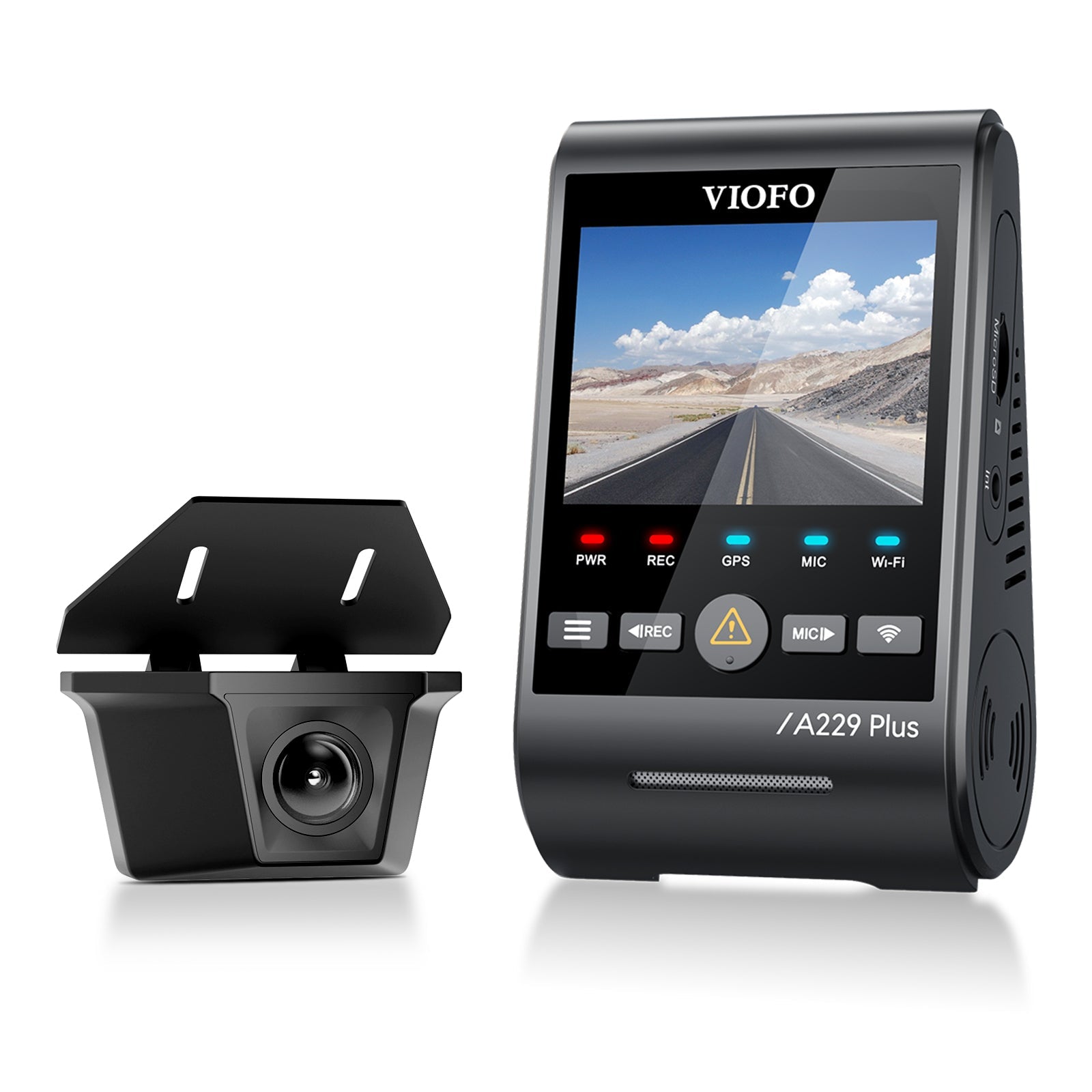 VIOFO A229 Plus-W 雙鏡頭 2K 前置+2K 防水 後 Camera 配 雙 Sony STARVIS 2 感光元件,2-鏡頭 HDR 圖 2