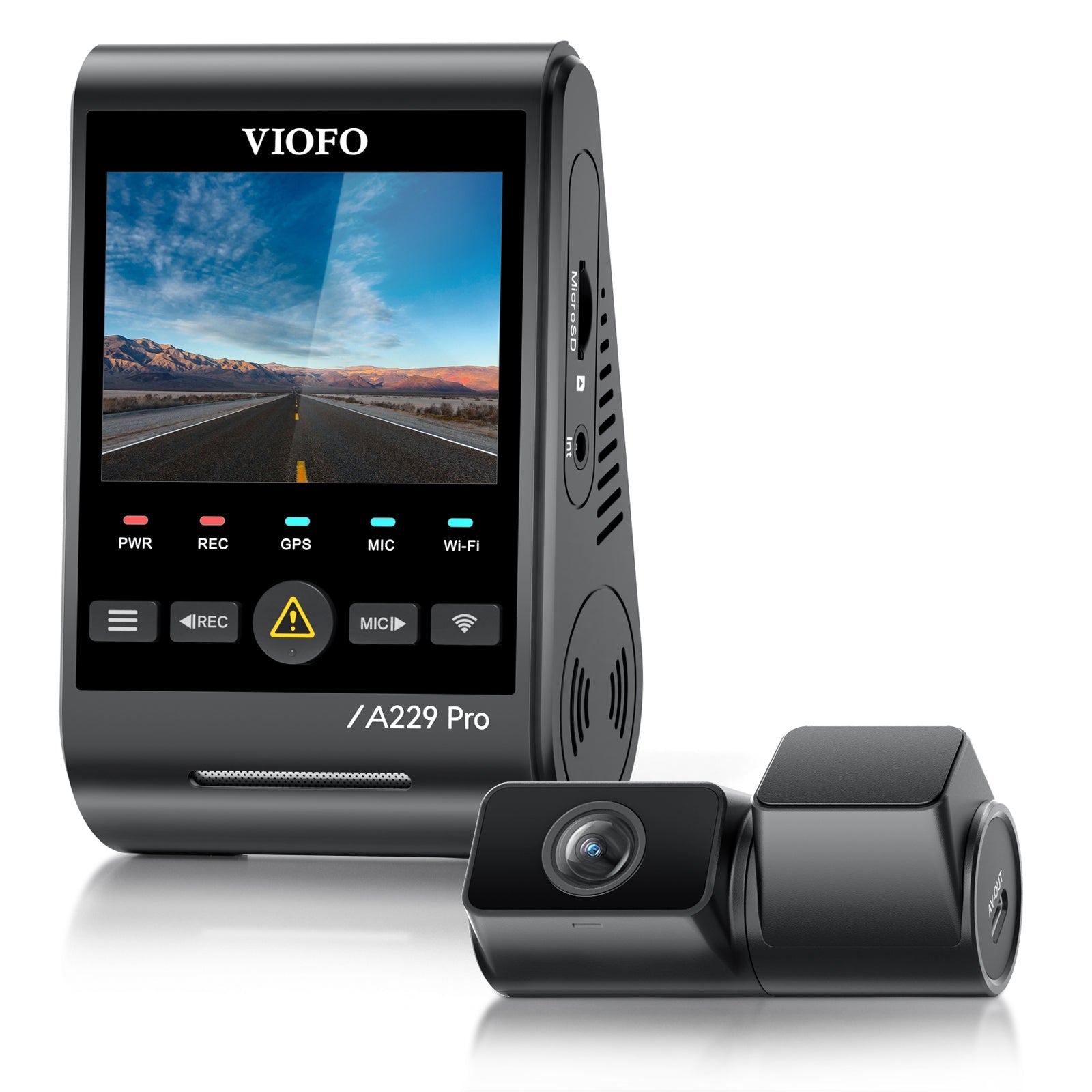 VIOFO A229 Pro Tele 雙鏡頭 行車記錄儀 - 4K+2K 望遠 4 倍光學變焦 望遠 Cam 配 STARVIS 2 感光元件 圖 3