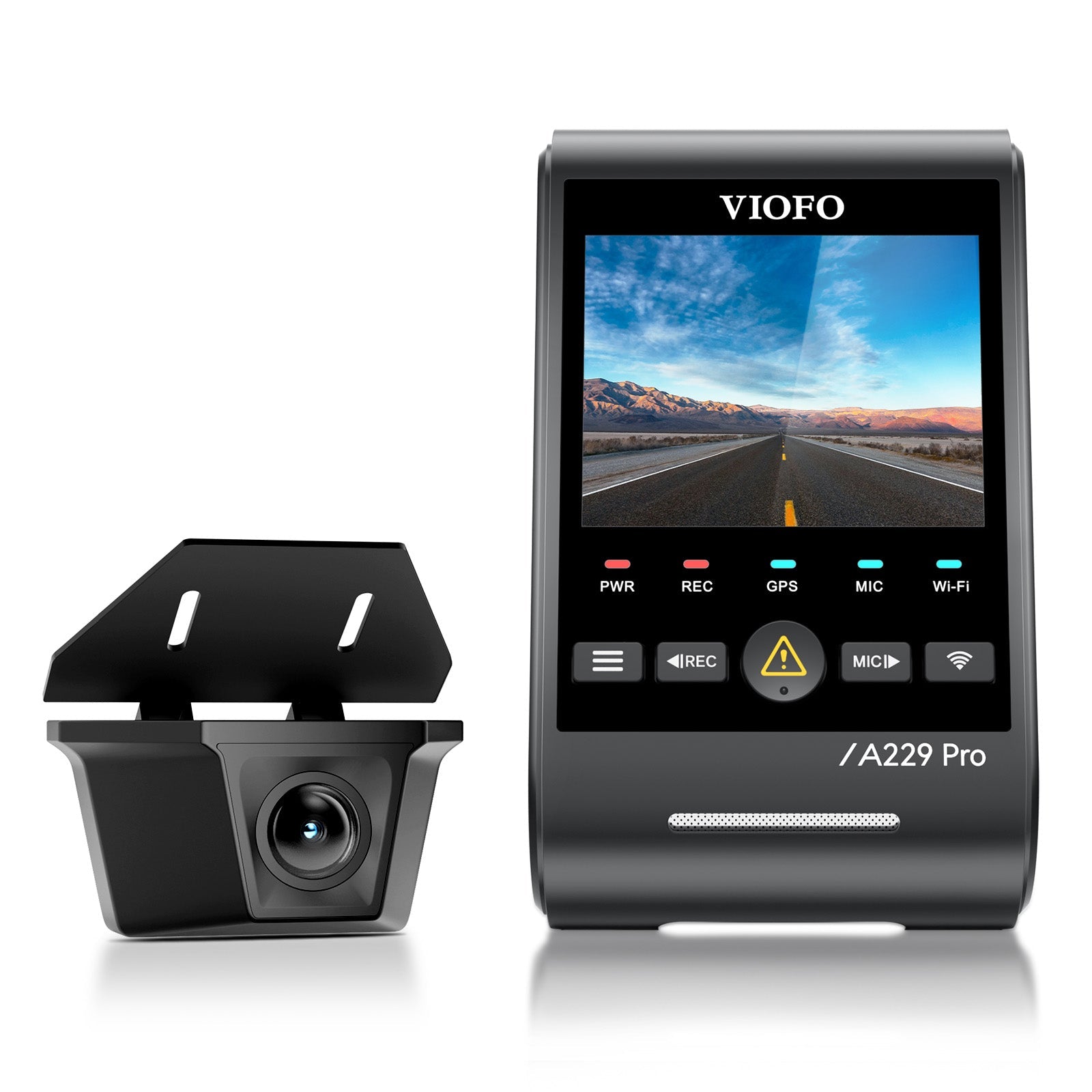 VIOFO A229 Pro-W 雙鏡頭 4K 前置+2K 防水 後 Cam 配 雙 Sony STARVIS 2 感光元件,2-鏡頭 HDR 圖 3