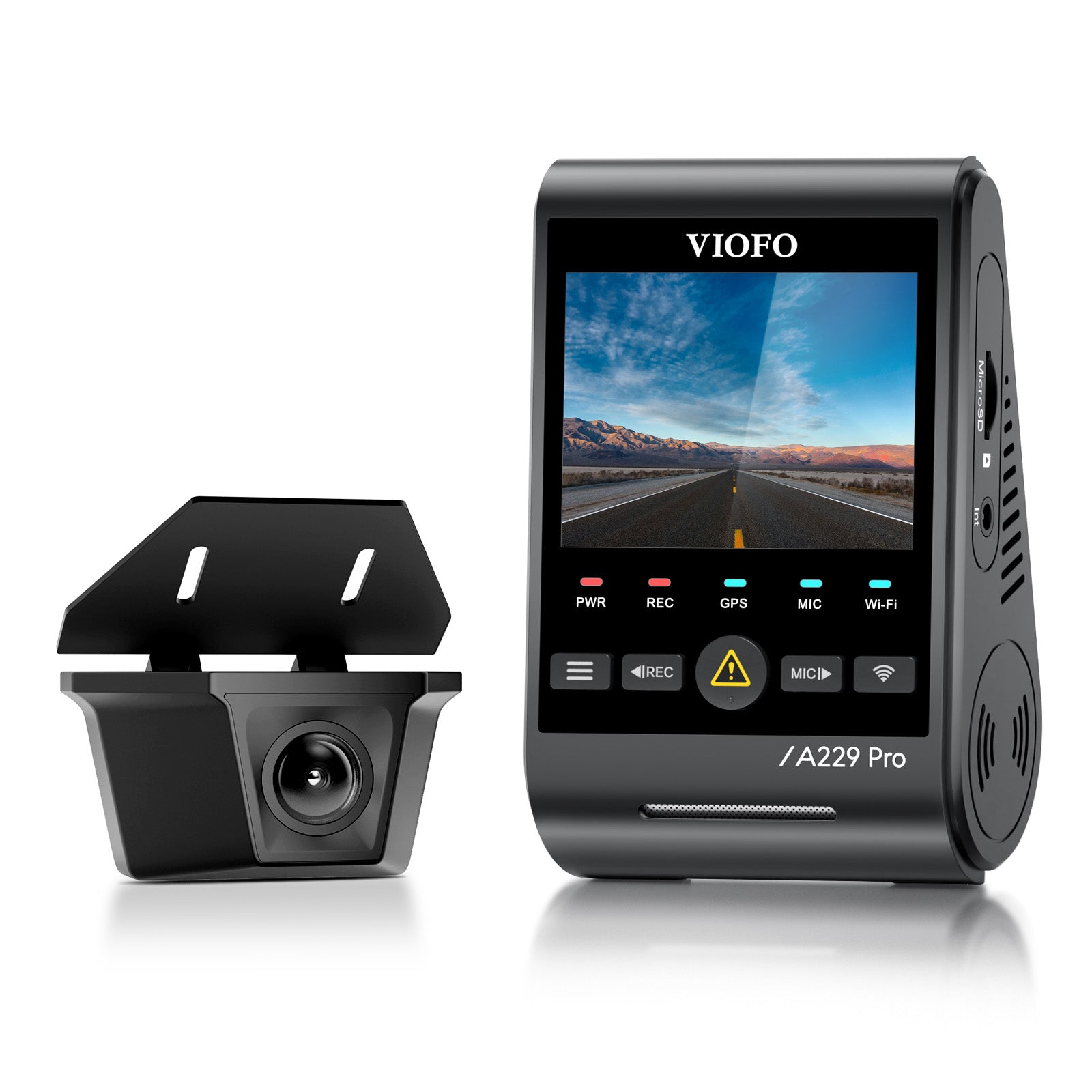 VIOFO A229 Pro-W 雙鏡頭 4K 前置+2K 防水 後 Cam 配 雙 Sony STARVIS 2 感光元件,2-鏡頭 HDR 圖 2