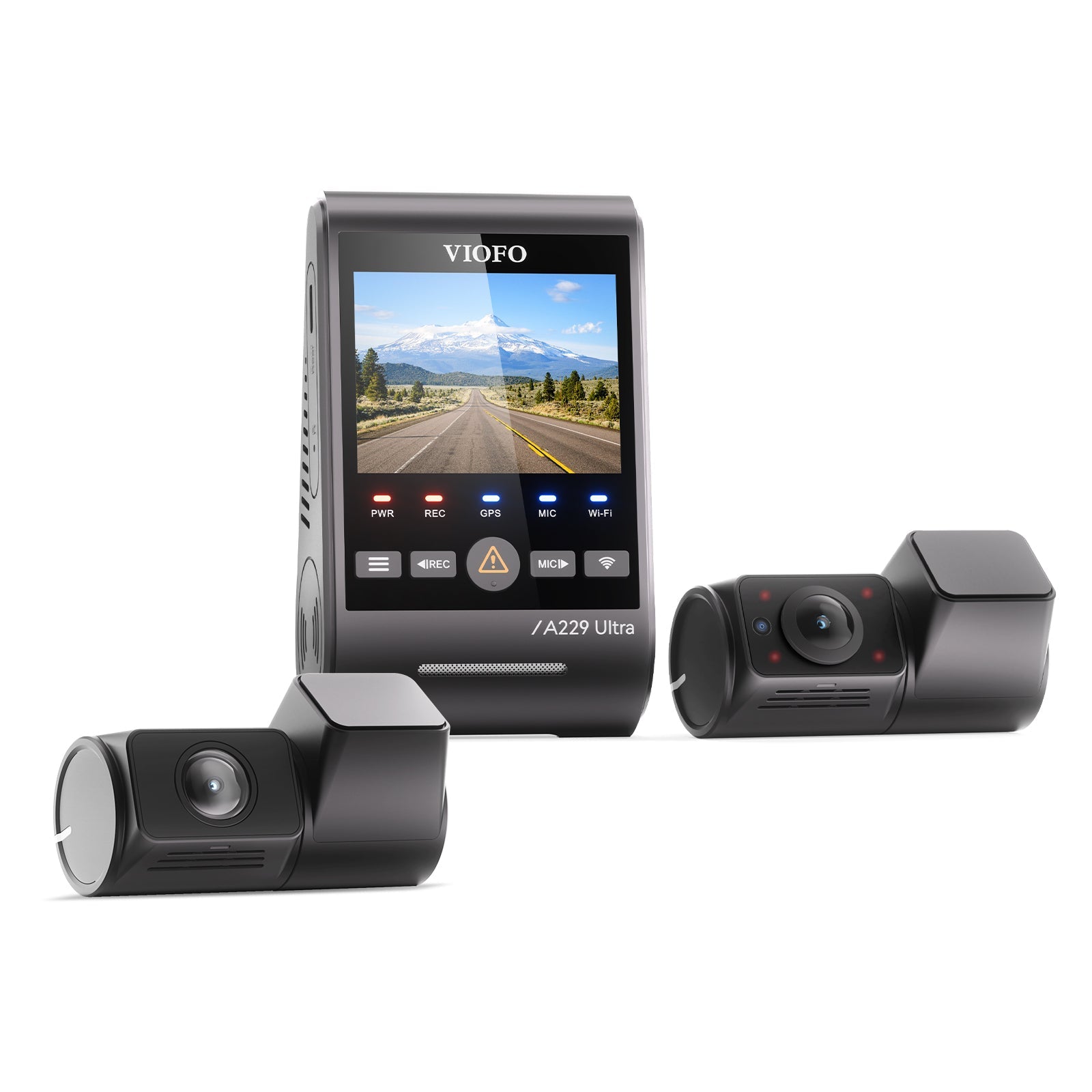 VIOFO A229 Ultra 3 鏡頭 4K 前置+4K 後+1080P 魚眼 車廂 行車記錄儀 配 三 Sony STARVIS 2 感光元件,3-鏡頭 HDR 圖 2
