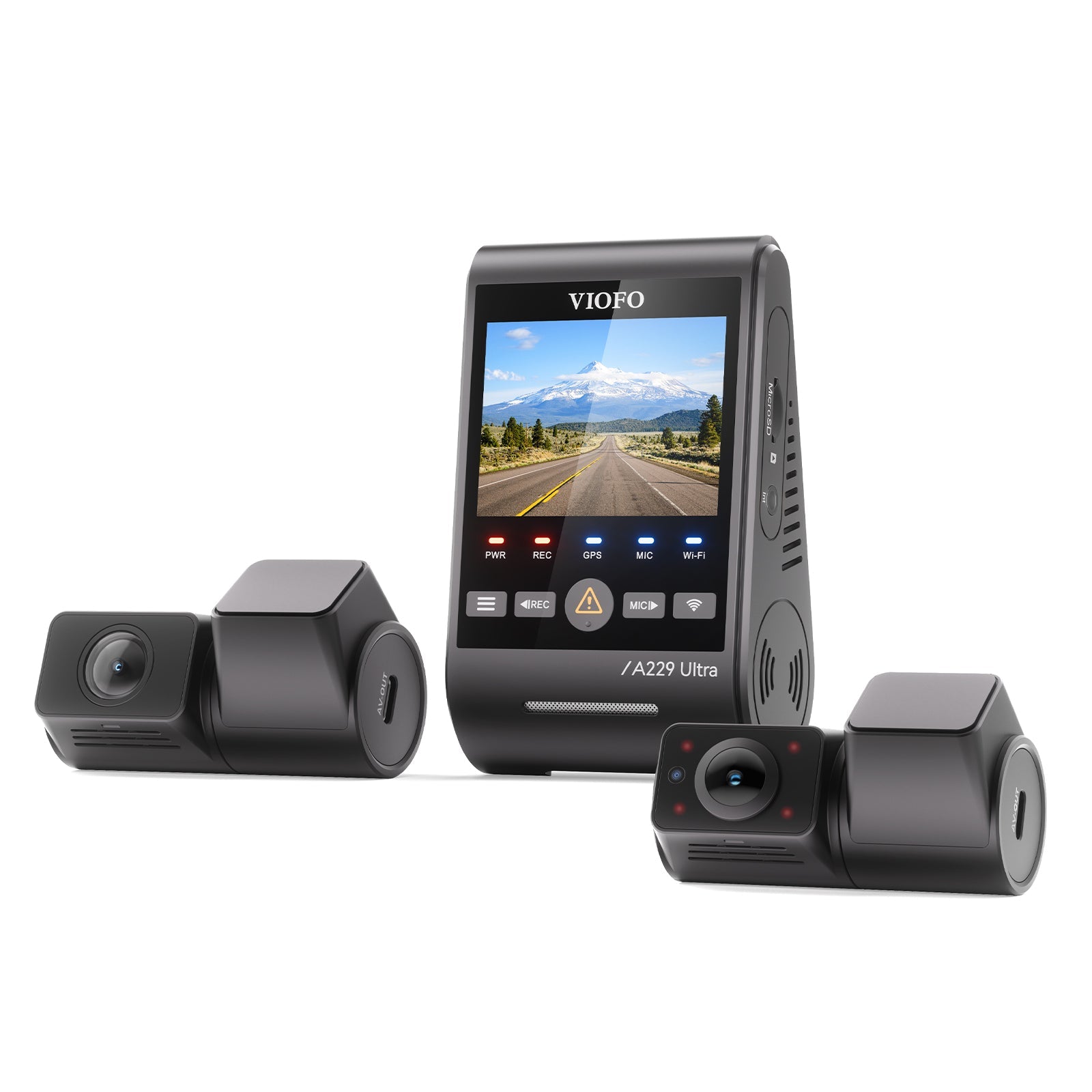 VIOFO A229 Ultra 3 鏡頭 4K 前置+4K 後+1080P 魚眼 車廂 行車記錄儀 配 三 Sony STARVIS 2 感光元件,3-鏡頭 HDR 圖 3