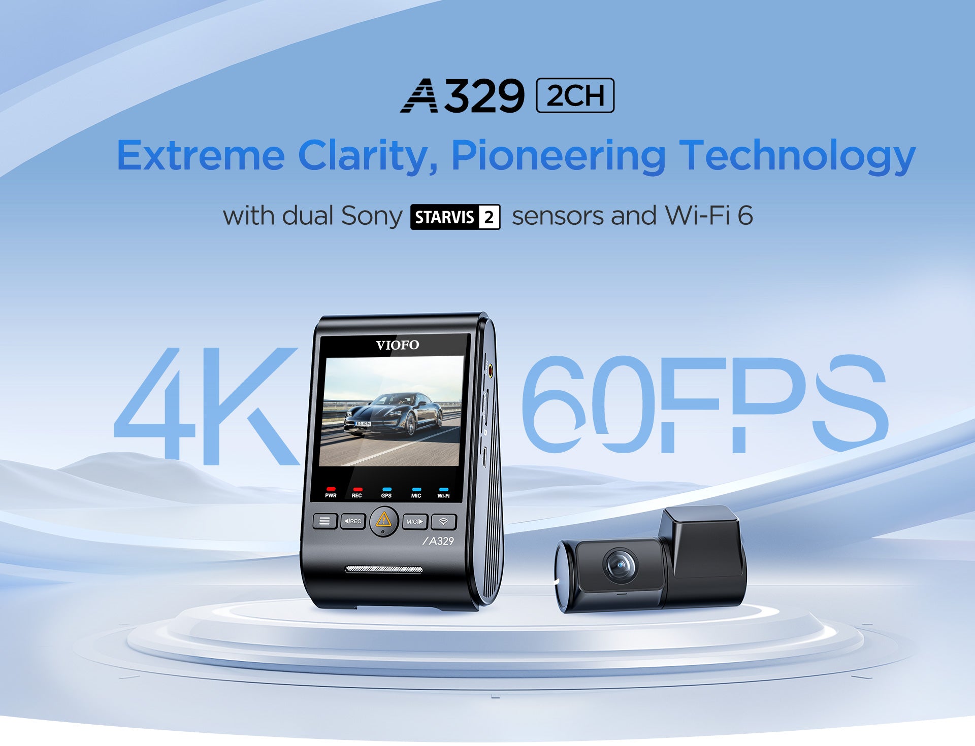 VIOFO A329 雙鏡頭 First 4K 60 幀 前置 及 2K 後 Wi-Fi 6 行車記錄儀 HDR 配 Sony STARVIS 2 感光元件 支援 SSD 儲存 圖 8