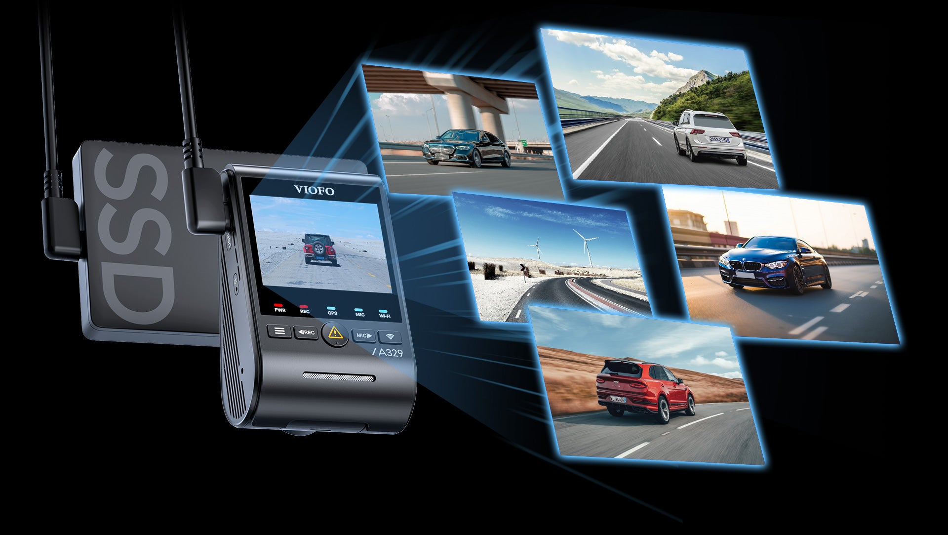 VIOFO A329 雙鏡頭 First 4K 60 幀 前置 及 2K 後 Wi-Fi 6 行車記錄儀 HDR 配 Sony STARVIS 2 感光元件 支援 SSD 儲存 圖 20